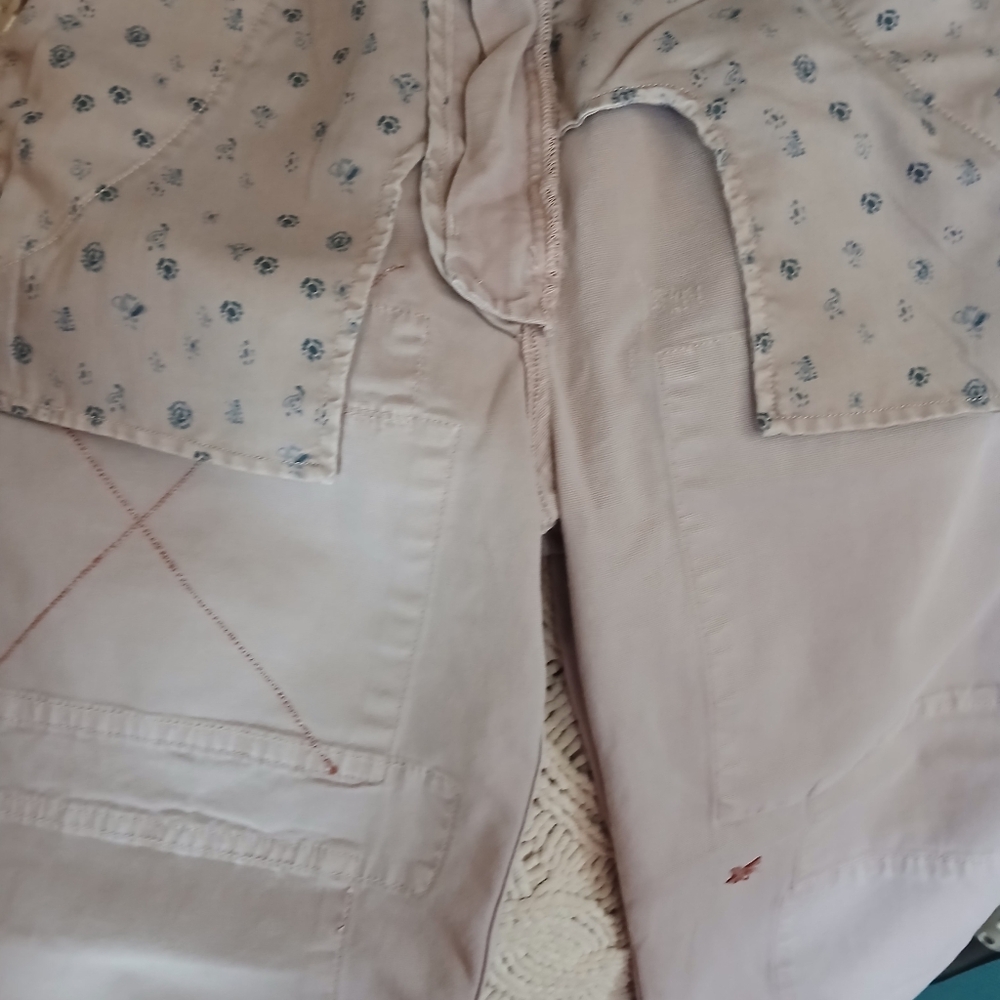 Pilcro Roamer Patchwork Pants with Multicolor Des… - image 9